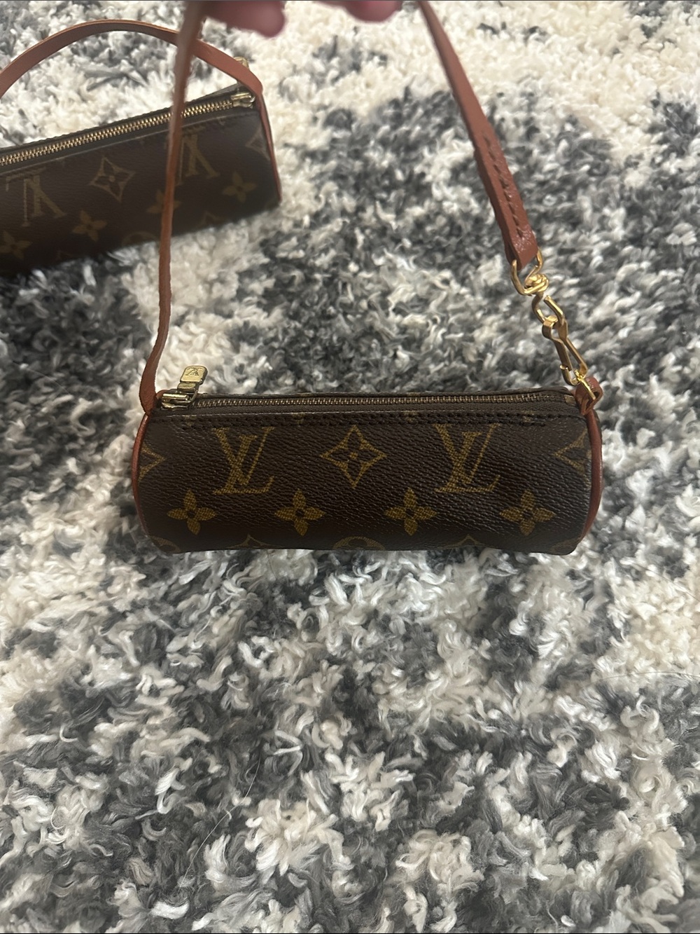 Louis Vuitton Brown Monogram Mini Papillon Shoulder Bag - Picture 9 of 10